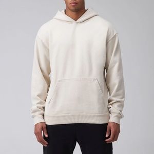 TALENTLESS by Scott Disick Fleece Hoodie Sweatshirt Ivory Bone Men's Small